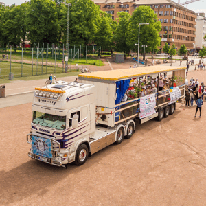 Studentflak på Heden i Göteborg