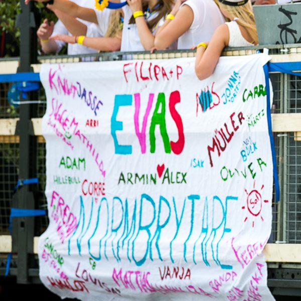 Lakan på studentflak
